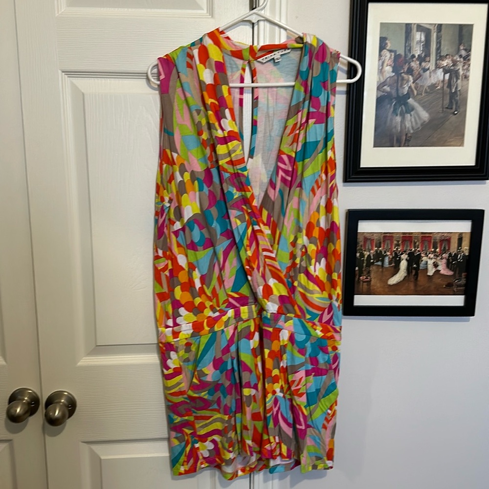 TRINA TURK GISELLE  KNIT ROMPER WOMEN'S MEDIUM